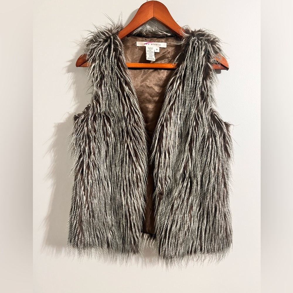 Max Studio Faux Fur Vest